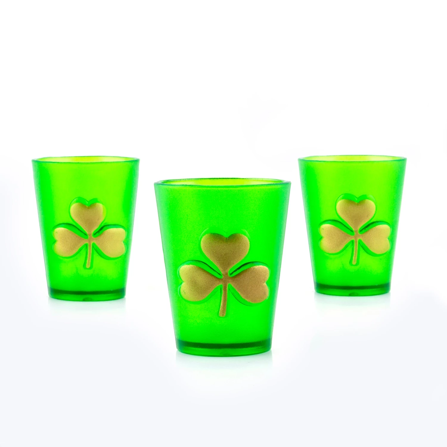 shamrock-plastic-shot-glass-2.jpg BarProducts.com Plastic Shamrock Shot Glasses - Set Of 3 SPECIAL COLLECTIONS