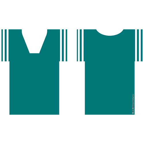 shirt-_0000s_0024_teal-white_2.png BarProducts.com Custom Coasters / Coolers Kolorcoat™ T-Shirt Bottle Cooler - Teal And White