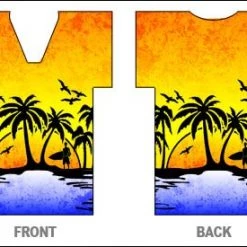 BarProducts.com Party Supplies Bottle Cooler - T-Shirt Style - Hawaiian Sunset 3 BarProducts.com Party Supplies Bottle Cooler - T-Shirt Style - Hawaiian Sunset