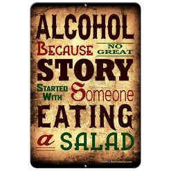 BarProducts.com BAR DECOR ALCOHOL Kolorcoat™ Metal Bar Sign