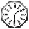 BarProducts.com "Beer Thirty" Clock - Kolorcoat™ Metal Bar Sign BAR DECOR
