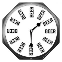 BarProducts.com "Beer Thirty" Clock - Kolorcoat™ Metal Bar Sign BAR DECOR