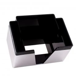 BarProducts.com NAPKIN BAR CADDY - 3 COMPARTMENT- BLACK/CHROME SPECIAL COLLECTIONS