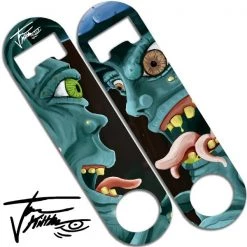 BarProducts.com Skinny Mini Bottle Opener - Two Face Mushroom Featured Artists