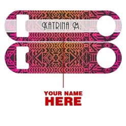 BarProducts.com Bartending Bottle Openers CUSTOMIZABLE Skinny Mini Bottle Opener - Boho Aztec