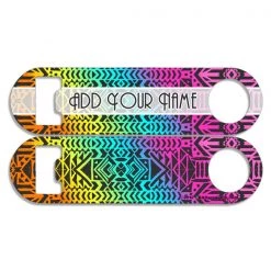 BarProducts.com Bartending Bottle Openers CUSTOMIZABLE Skinny Mini Bottle Opener - Boho Aztec