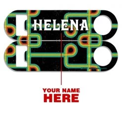 BarProducts.com CUSTOMIZABLE Skinny Mini Bottle Opener - Dark Retro