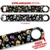BarProducts.com Kolorcoat™ 11 Inch Long COLOSSAL™ Speed Bottle Opener - Skulls