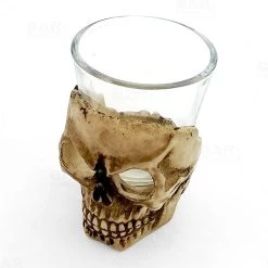 BarProducts.com BAR SUPPLIES BarConic® Ceramic Skull Shot Glass - 2oz