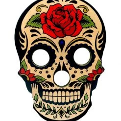 BarProducts.com Shot Glass And Bottle Caddy - Sugar Skull Rose 7 BarProducts.com Shot Glass And Bottle Caddy - Sugar Skull Rose