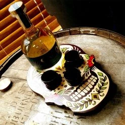 BarProducts.com Shot Glass And Bottle Caddy - Sugar Skull Rose 5 BarProducts.com Shot Glass And Bottle Caddy - Sugar Skull Rose
