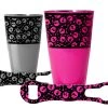 BarProducts.com BAR TOOLS Printed Cocktail Shaker And V-Rod® Bar Set - Cute Skulls - Color Options