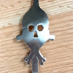 BarProducts.com Skull Absinthe Spoon - Stainless Steel Specialty Bar Spoons