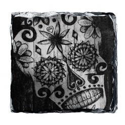 BarProducts.com Rock Slate Coasters - Sugar Skulls - Design Options 7 BarProducts.com Rock Slate Coasters - Sugar Skulls - Design Options