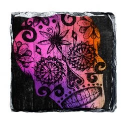 BarProducts.com Rock Slate Coasters - Sugar Skulls - Design Options 8 BarProducts.com Rock Slate Coasters - Sugar Skulls - Design Options