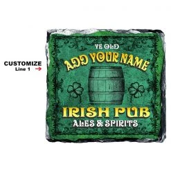 BarProducts.com BAR SUPPLIES CUSTOMIZABLE Rock Slate Coaster - Irish Pub