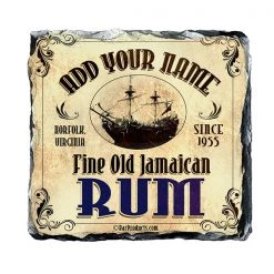 BarProducts.com CUSTOMIZABLE Rock Slate Coaster - Rum Themed BAR SUPPLIES 5 BarProducts.com CUSTOMIZABLE Rock Slate Coaster - Rum Themed BAR SUPPLIES