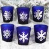 BarProducts.com Novelty Glassware Printed Blue Shot Glasses - Snowflakes - 1.5 Ounce 1 BarProducts.com Novelty Glassware Printed Blue Shot Glasses - Snowflakes - 1.5 Ounce