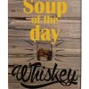 BarProducts Handcrafted Soup Of The Day Wood Bar Sign Tavern-Shaped Woodshop Made In The USA 1 BarProducts Handcrafted Soup Of The Day Wood Bar Sign Tavern-Shaped Woodshop Made In The USA
