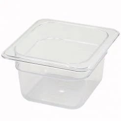 BarProducts.com Bar Caddies 1/6 Size Clear Polycarbonate Food Pan (Various Sizes)