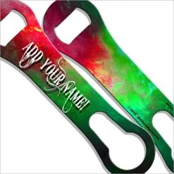 BarProducts.com ADD YOUR NAME - V-ROD® Bottle Opener – Space Design – Several Color Options BAR TOOLS