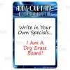BarProducts.com Dry Erase Specials Sign - ADD YOUR NAME - Blue Abstract Template BAR DECOR