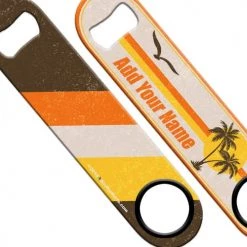 BarProducts.com ADD YOUR NAME Speed Bottle Opener - Retro Series - Malibu BAR TOOLS