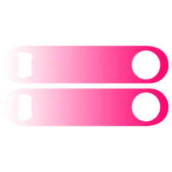 BarProducts.com Custom Bottle Openers Kolorcoat™ Speed Opener Gradients - White To Pink