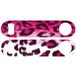 BarProducts.com Kolorcoat™ Speed Opener - Pink Leopard Custom Bottle Openers