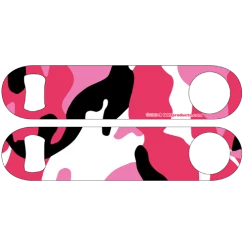 BarProducts.com Custom Bottle Openers Kolorcoat™ Speed Opener - Dark Pink Camo