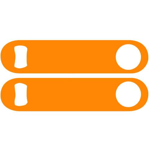 speed-kolorcoat-orange-background-500.png BarProducts.com Custom Bottle Openers Kolorcoat™ Speed Opener - Orange