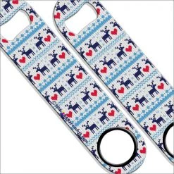 BarProducts.com Kolorcoat® Speed Openers – Christmas Sweater Series Bartending Bottle Openers