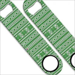 BarProducts.com Kolorcoat® Speed Openers – Christmas Sweater Series Bartending Bottle Openers