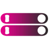 BarProducts.com Custom Bottle Openers Kolorcoat™ Speed Opener Gradients - Pink To Black