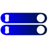 BarProducts.com Custom Bottle Openers Kolorcoat™ Speed Opener Gradients - Blue To Dark Blue