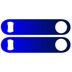 BarProducts.com Custom Bottle Openers Kolorcoat™ Speed Opener Gradients - Blue To Dark Blue