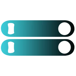 BarProducts.com Kolorcoat™ Speed Opener Gradients - Blue To Black Custom Bottle Openers