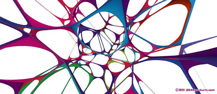 spider-web-flair-bottle.jpg BarProducts.com BAR TOOLS Kolorcoat™ Flair Bottle - Colorful Web Design - 750ml