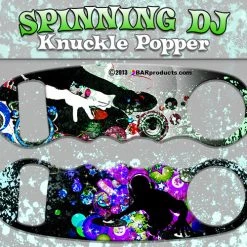 BarProducts.com Knuckle Popper Bottle Opener - Spinning DJ