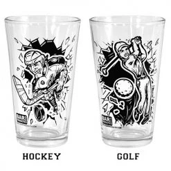 BarProducts.com Sports Themed Pint Glass Collection Novelty Glassware 5 BarProducts.com Sports Themed Pint Glass Collection Novelty Glassware