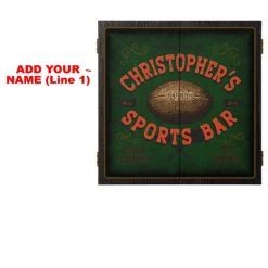 BarProducts.com Customizable "Football" Sports Bar Dart Board Cabinet 3 BarProducts.com Customizable