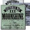 BarProducts.com CUSTOMIZABLE Coaster - 3.5in Square Foam - Moonshine Design BAR SUPPLIES