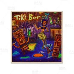 Barproducts.com Hulu Bar Square Wooden Table Top - Two Sizes Available Featured Artists