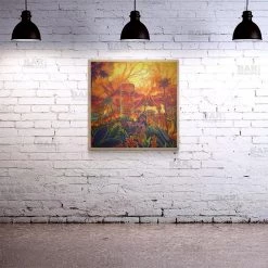 BarProducts.com Lucky Tiki Square Wooden Table Top - Two Sizes Available