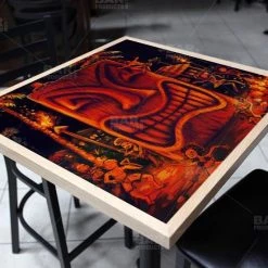 BarProducts.com Midnight Sun Square Wooden Table Top - Two Sizes Available Featured Artists