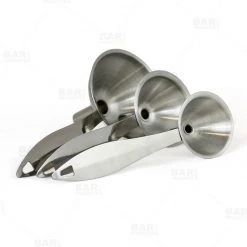 BarProducts.com KITCHEN, DINING & SERVICE Stainless Steel Funnels With Handles - Set Of 3