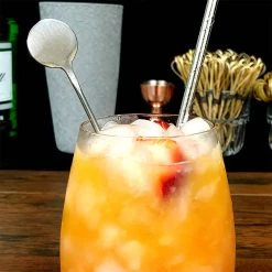 BarProducts.com Stainless Steel Stirrer With Round Rod - 8 Inch Master Mixology 4 BarProducts.com Stainless Steel Stirrer With Round Rod - 8 Inch Master Mixology