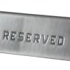 BarProducts.com Tabletop Reserved Sign - Stamped