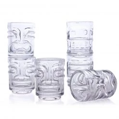 BarProducts.com SPECIAL COLLECTIONS BarConic® Tiki Shot Glass Set - Stackable - 12 Pack