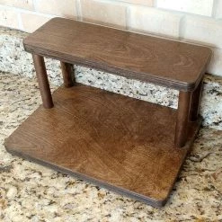 BarProducts.com KITCHEN, DINING & SERVICE Counter Caddies™ - Stained Finish - 12" STRAIGHT Shelf - Culinary / Spice Rack